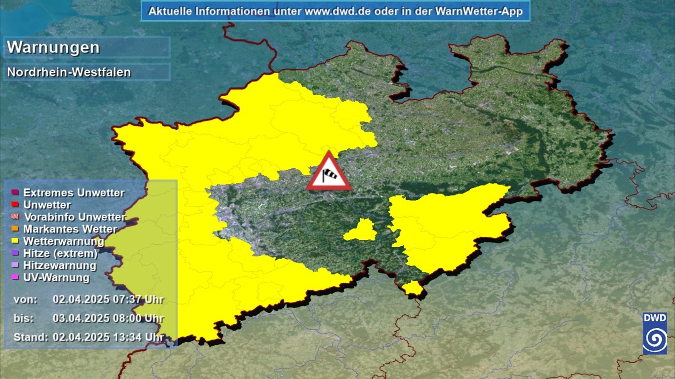 Wetterwarnung für Oberhausen